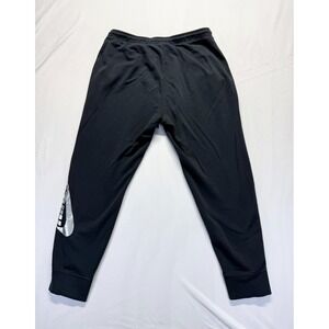 Nike Just Do It Jogger Pants Womens 1X Black Graphic Swoosh Tapered‎ Drawstring